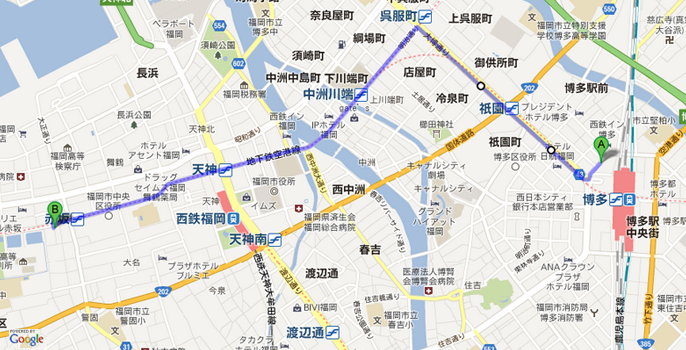 博多駅から西鉄バスで行く