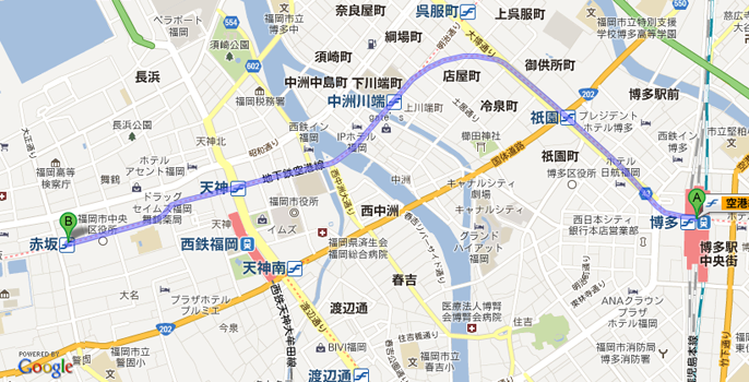 博多駅から地下鉄空港線で行く